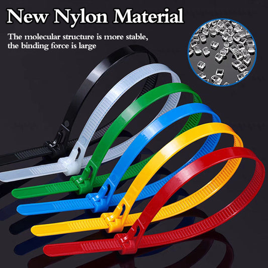 Bridas para cables de nailon premium autoblocantes con hebilla: COMPRE 2 Y OBTENGA 1 GRATIS